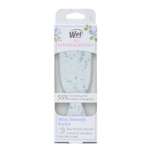 Wet Brush x LoveShackFancy Mini Shine Detangling Hair Brush - English Ivy - Blue